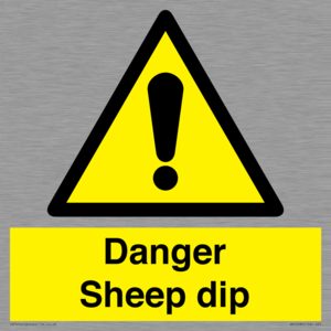 Danger Sheep dip